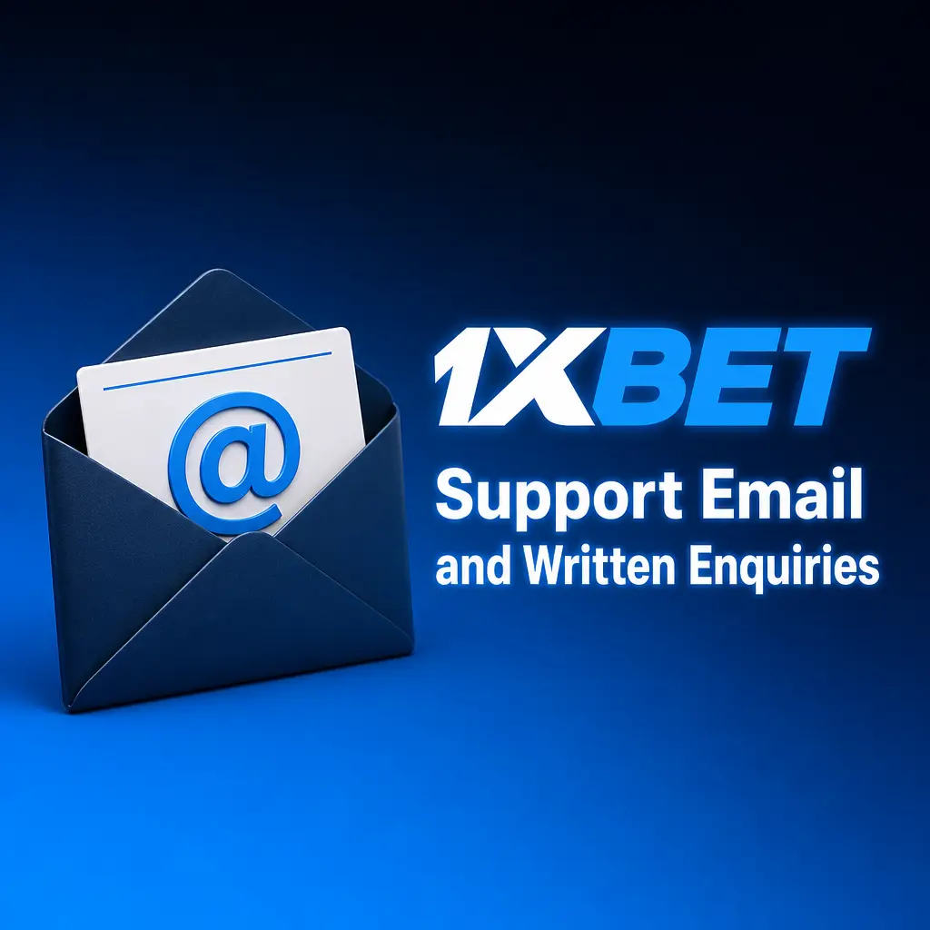1xBet email support for written enquiries, document verification, and non-urgent account or bonus questions with replies within 24 hours