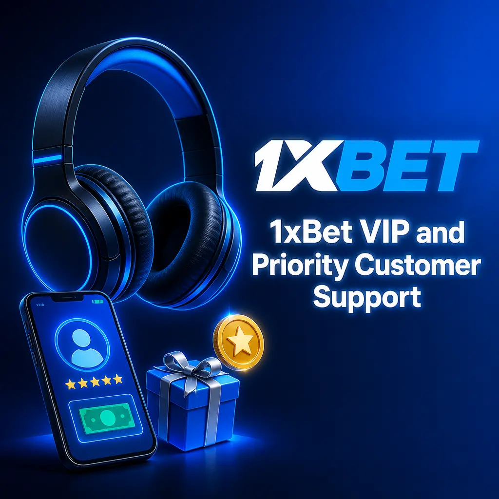 1xBet VIP programme dedicated personal manager offering priority customer support via private live chat for faster response times