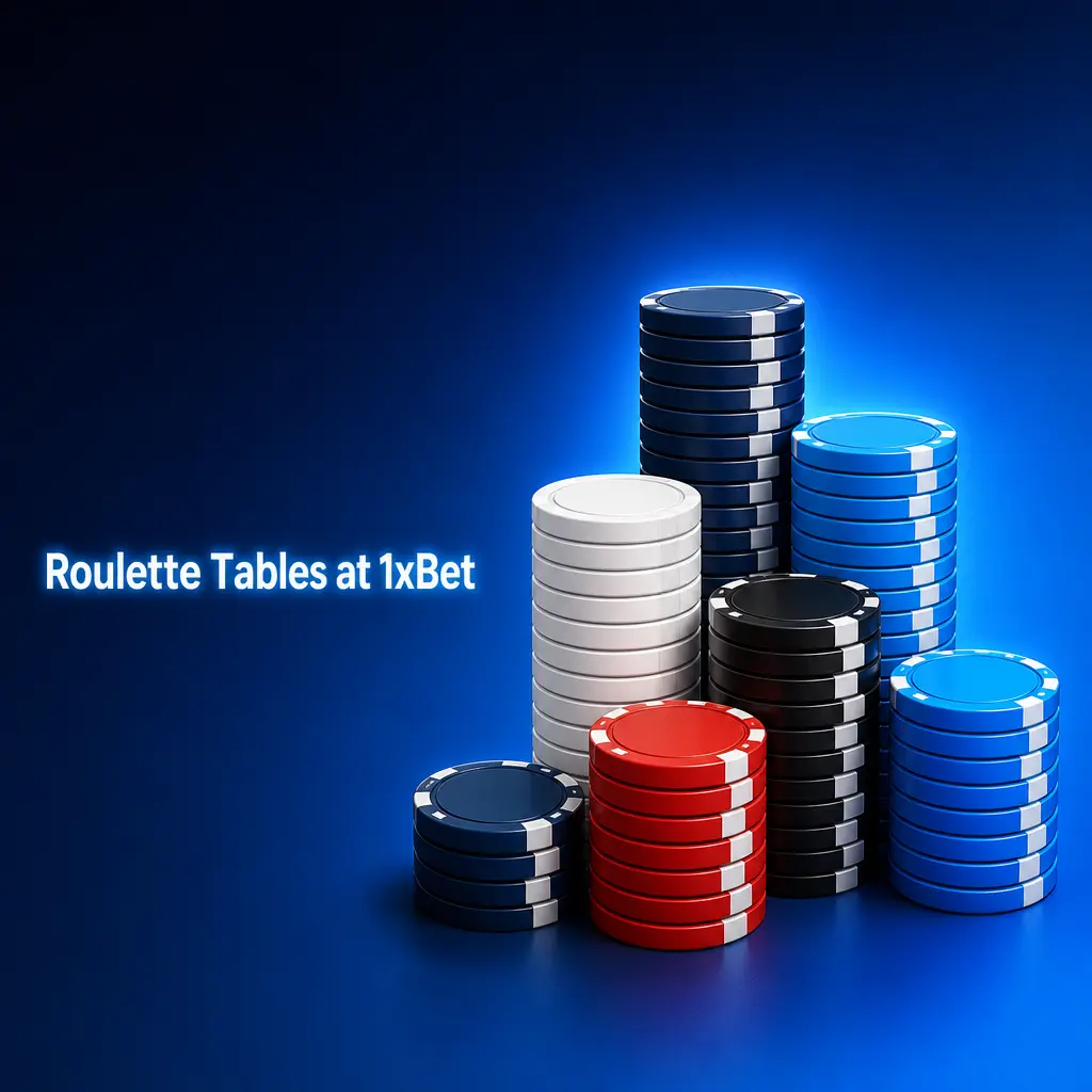 Roulette tables at 1xBet including Lightning, European, Speed, Auto, Immersive, and Bucharest Roulette with 97.30% RTP
